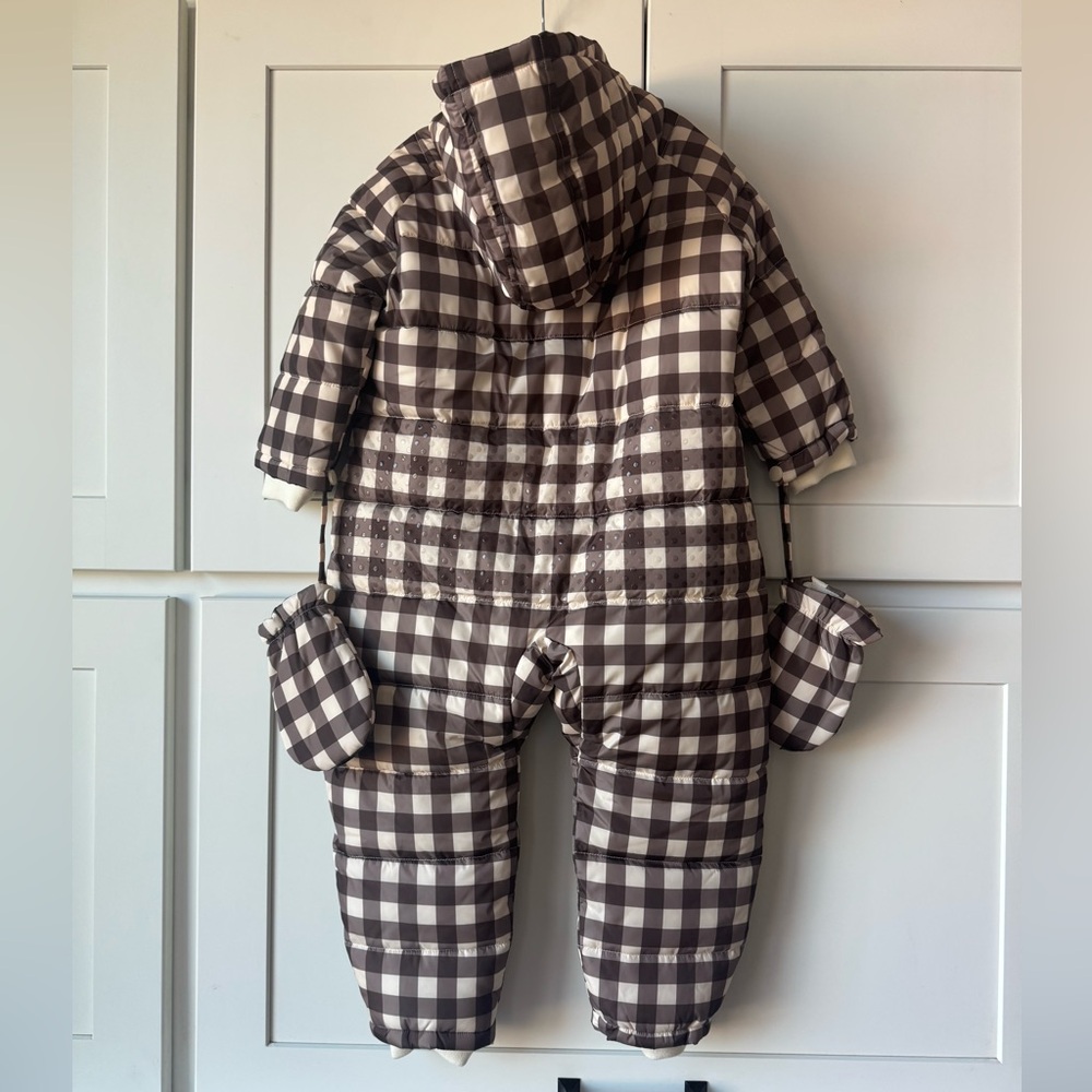Rylee cru NWT snowsuit charcoal check 4/5y - Picture 3 of 8